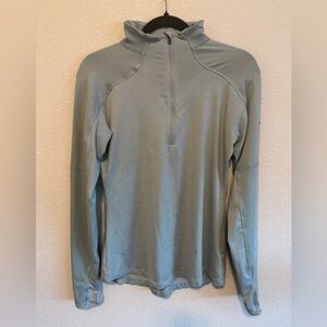 Columbia Light Aqua Blue Quarter-Zip Moisture Wicking Pullover